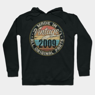 Classic 11th Birthday Gift For Men Women Vintage 2009 Hoodie